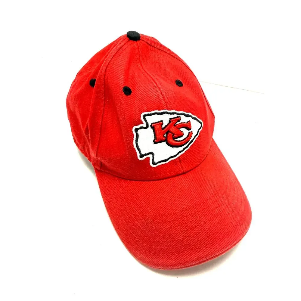 Kansas City Chiefs Youth NFL Red Adjustable Football Hat Cap KC Team Apparel